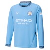 Camiseta de fútbol Manga Larga Manchester City De Bruyne 17 Primera Equipación 2024-25 - Hombre